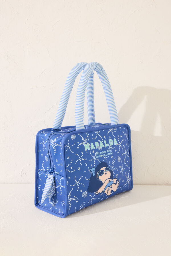 Womensecret Bolsa grande Mafalda azul, bolsa azul