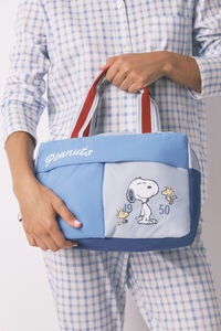 Womensecret Neceser grande con estampado de Snoopy azul estampado