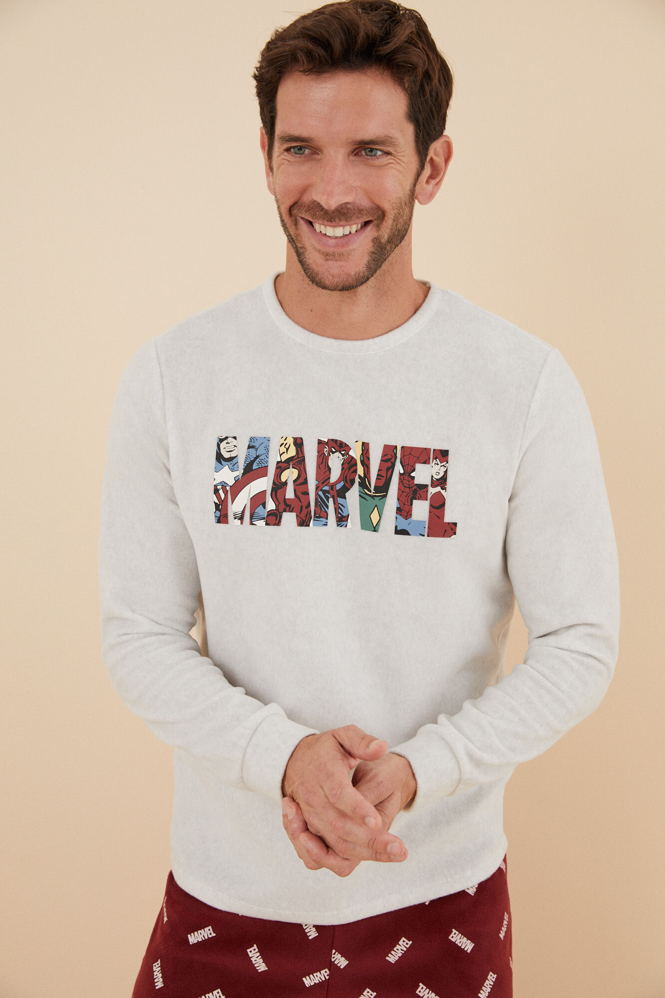 Pijama larga hombrepolar Marvel Ropa de dormir de hombre