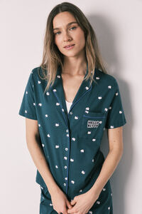 Women'secret Pijama camisera Hello Kitty manga corta de algod&oacute;n"