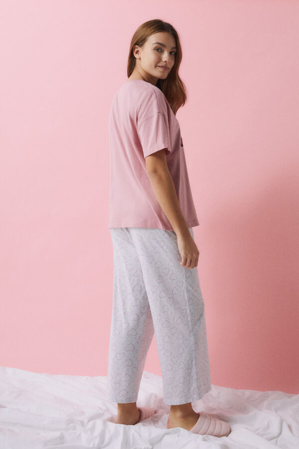 Womensecret Pijama algodón El Rey León rosa