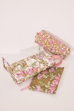 Womensecret Pack de 3 neceseres con relleno con flores estampado