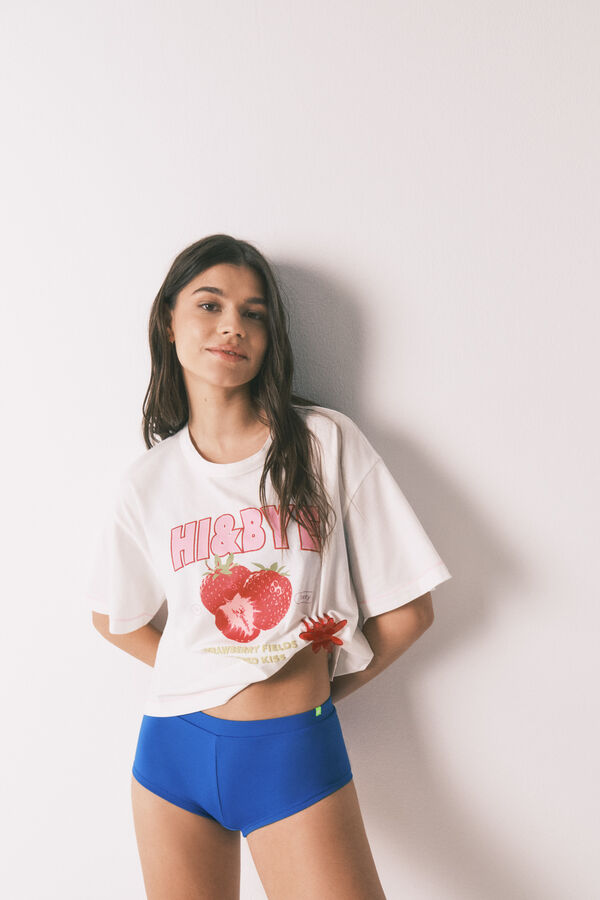 HI&BYE Panty de bikini boxer azul azul