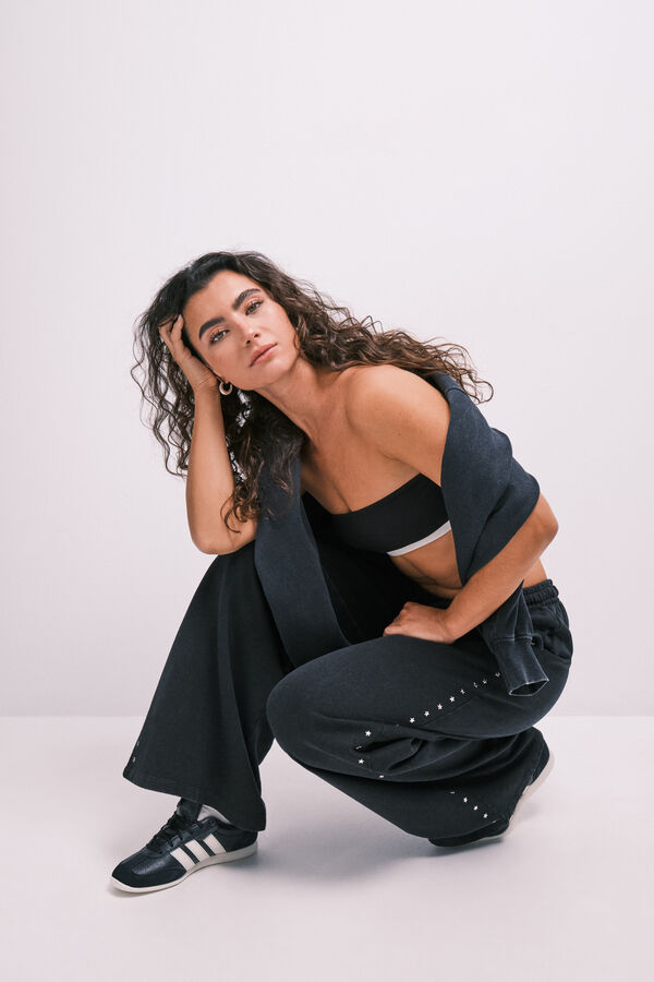 HI&BYE Brasier top bandeau negro negro
