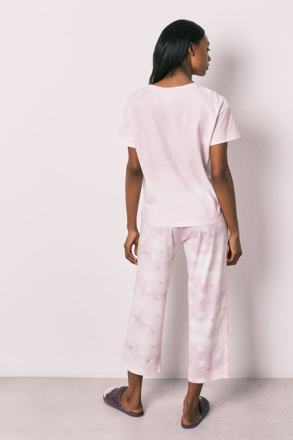 Women'secret Pijama capri Snoopy de algod&oacute;n rosa