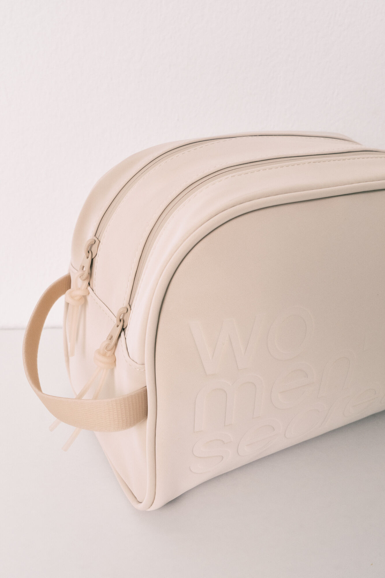 Women'secret Neceser grande doble cierre beige