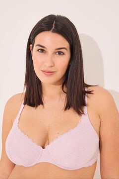 Womensecret BEAUTIFUL brasier clásica de encaje rosa rosa