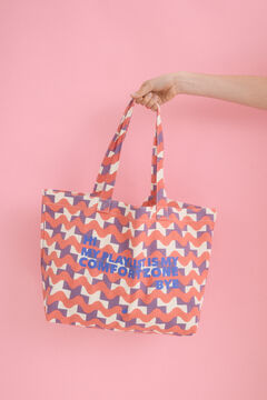 Womensecret Bolso tote estampado rojo estampado
