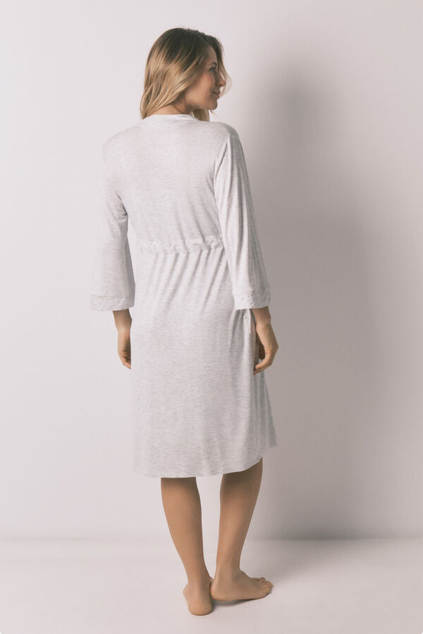 Women'secret Bata maternity con cintur&oacute;n gris gris