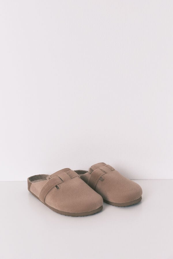 Women'secret Pantuflas bio caf&eacute; nude