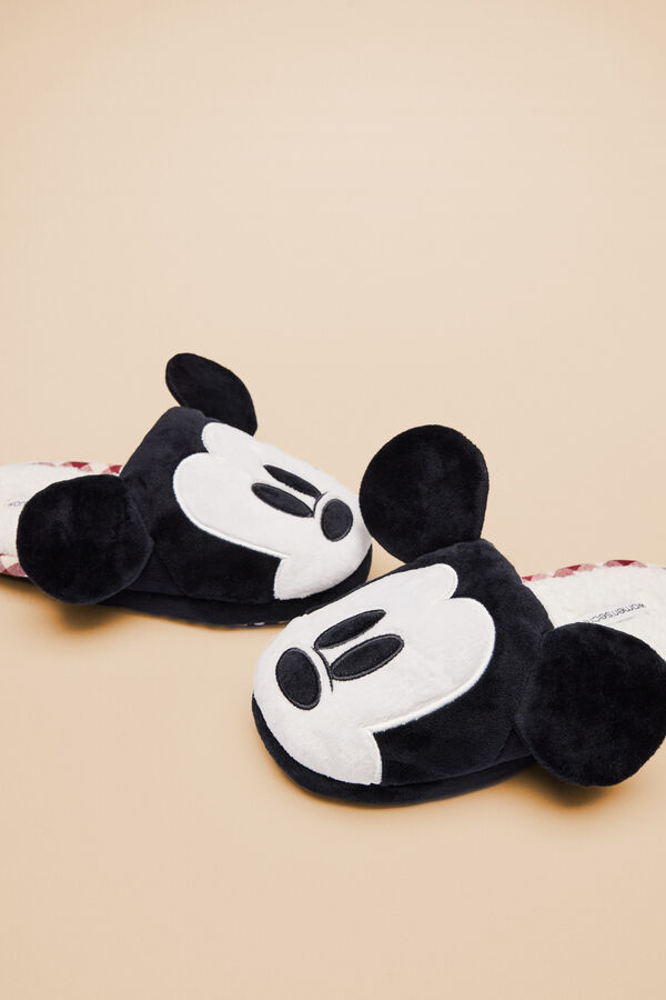 Womensecret Pantuflas Mickey Mouse 3D negro