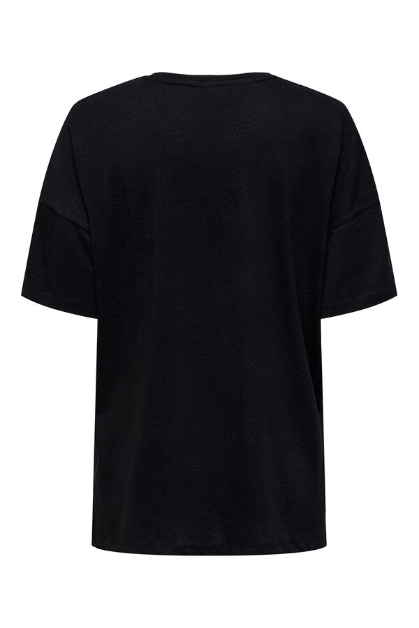 Only Play Playera deportiva de gran tamaño negro