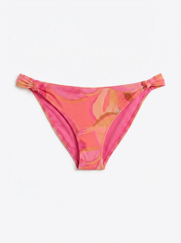 Women'secret Panty de bikini cl&aacute;sica efecto U de malla floral estampado
