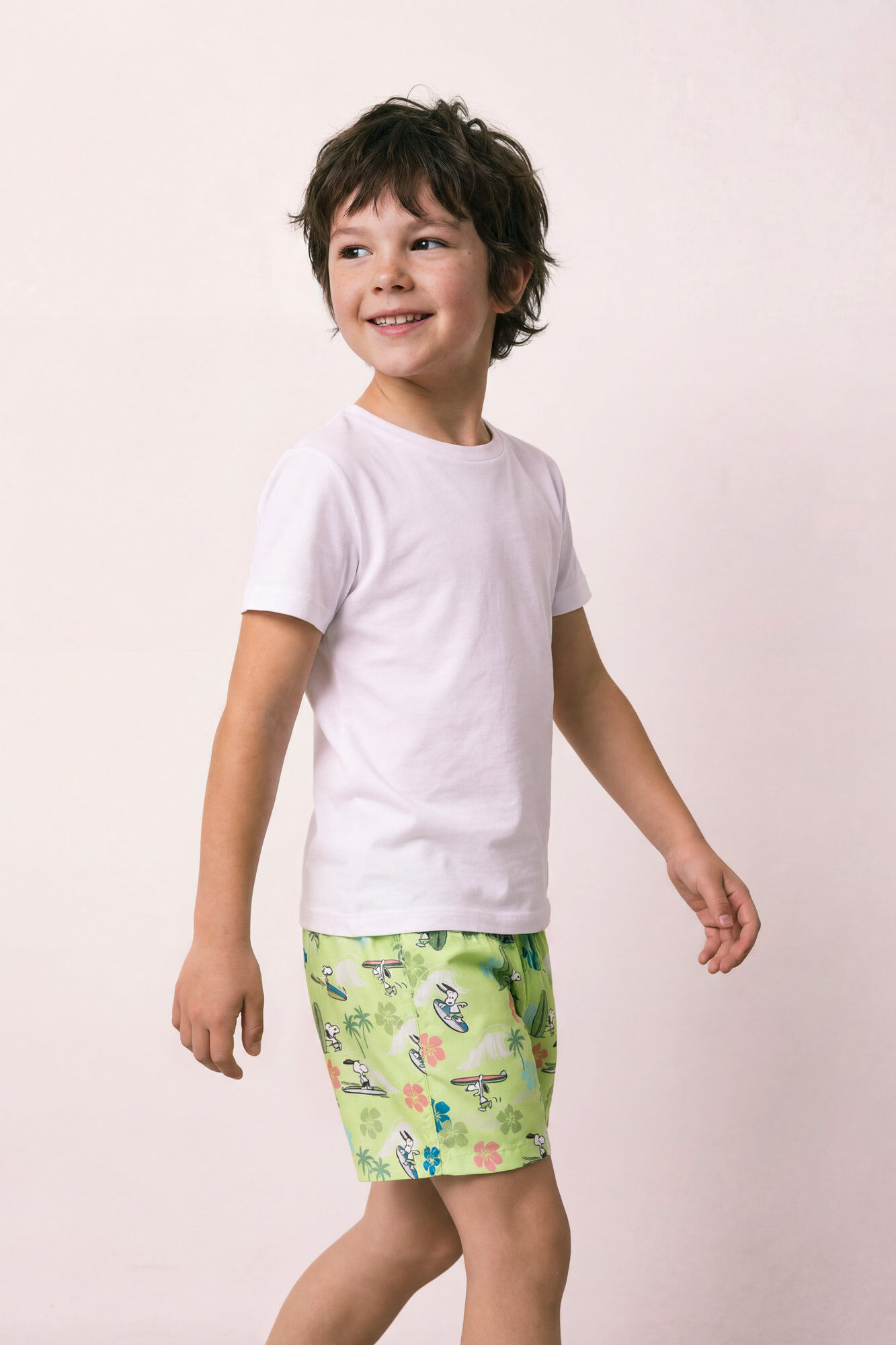 Women'secret Traje de ba&ntilde;o para ni&ntilde;o estampado tropical Snoopy