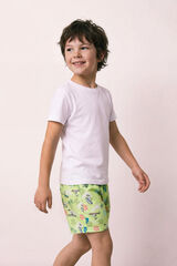 Women'secret Traje de ba&ntilde;o para ni&ntilde;o estampado tropical Snoopy verde