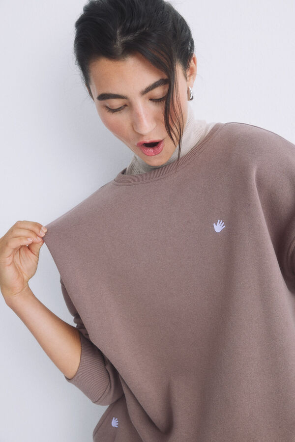 Womensecret Sudadera felpa café logo café
