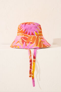 Womensecret Sombrero de algodón con estampado reversible estampado