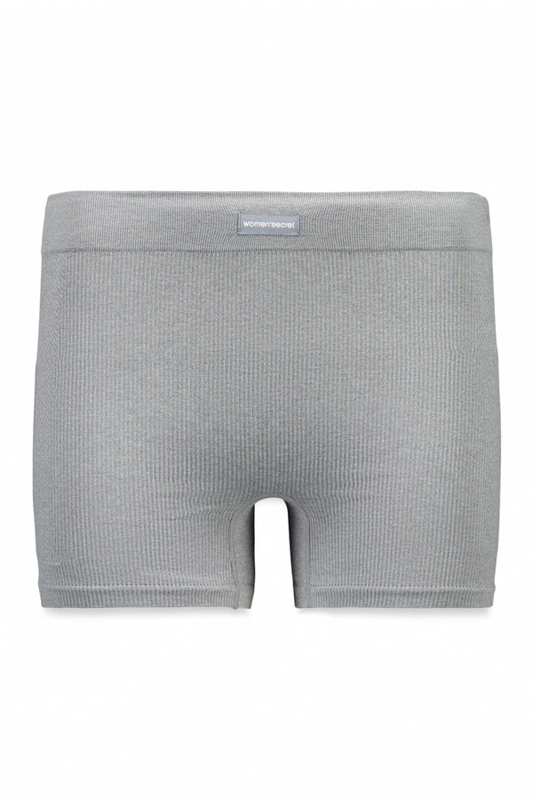 Women'secret Pantalón de canalé gris claro gris