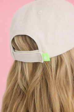 Womensecret Gorra algodón ajustable marfil marfil