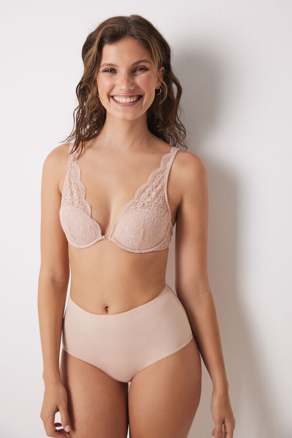 Womensecret Panty reductor alto rosa rosa