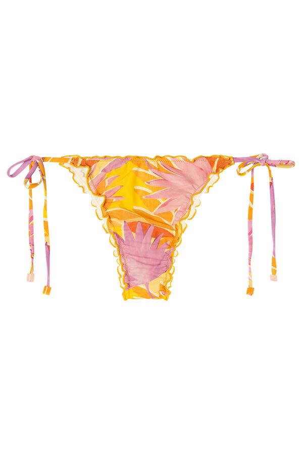 Womensecret Panty de bikini brasileña con estampado floral estampado