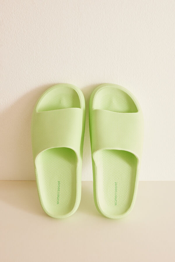 Womensecret Chanclas goma eva verde verde