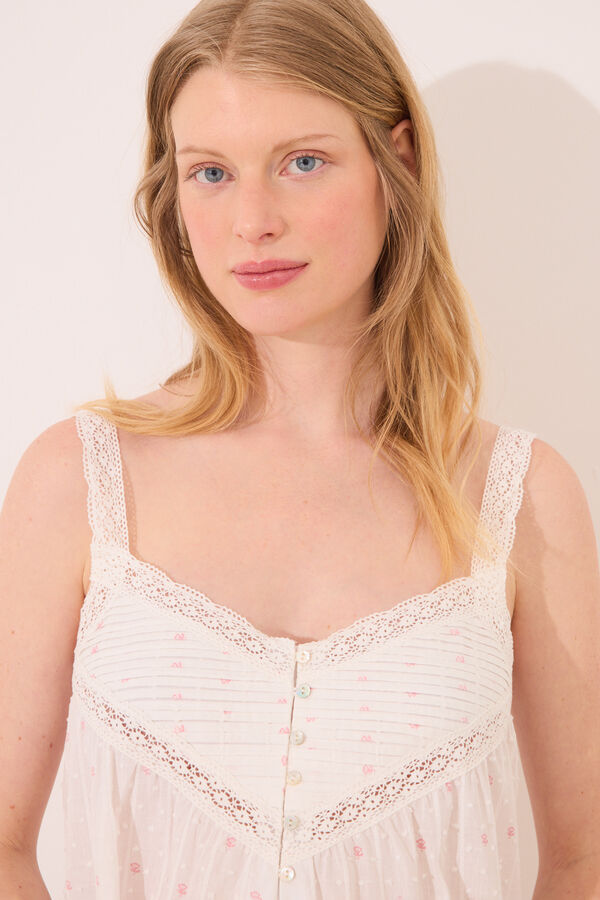 Womensecret Camisón flores "premamá"  rosa