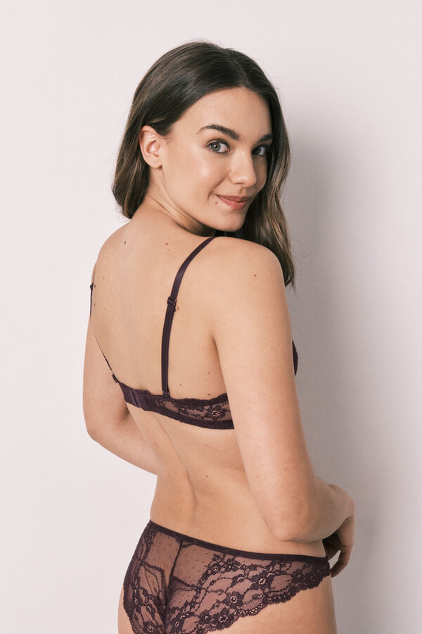 Women'secret Brasier push up de encaje morado GORGEOUS morado/lila