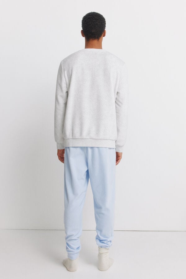 Women'secret Pijama de polar Snoopy gris