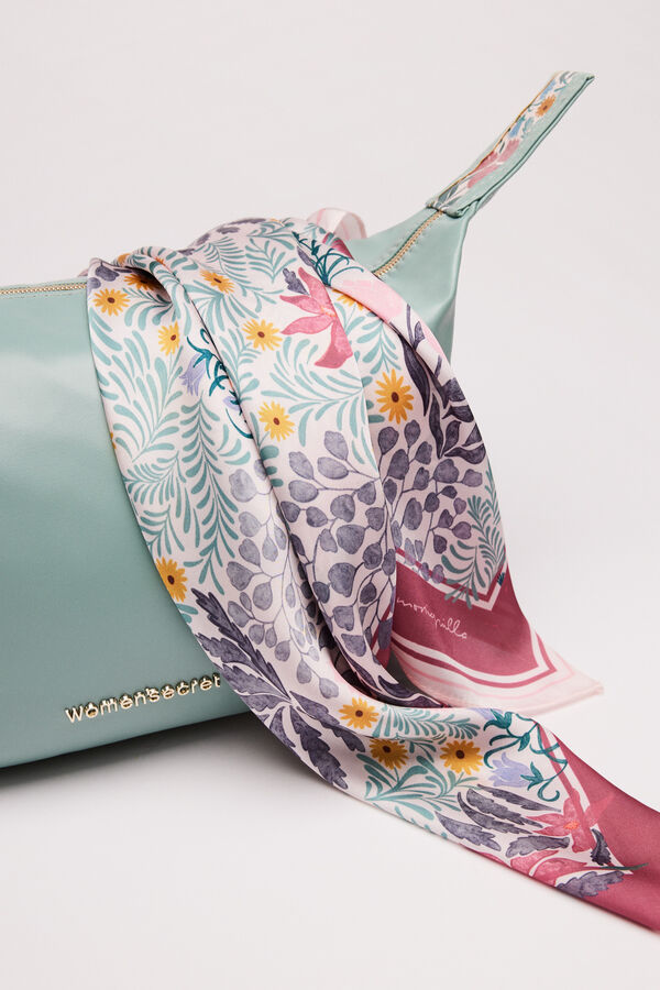 Womensecret Neceser mediano asa estampada Moniquilla verde