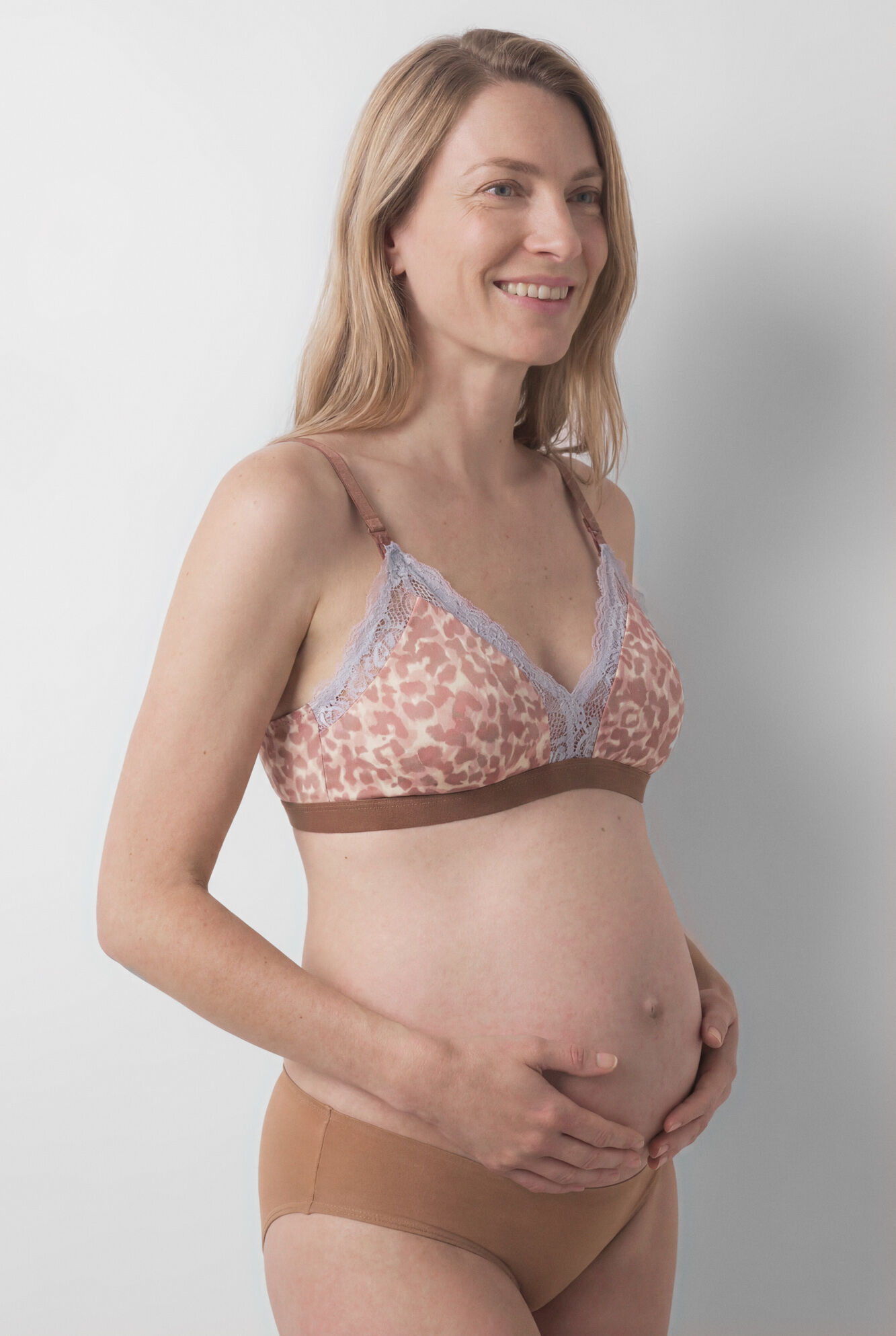 Women'secret Brasier triangular maternity estampado animal print NATURAL