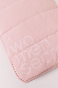 Women'secret Funda para tablet acolchada con logo rosa