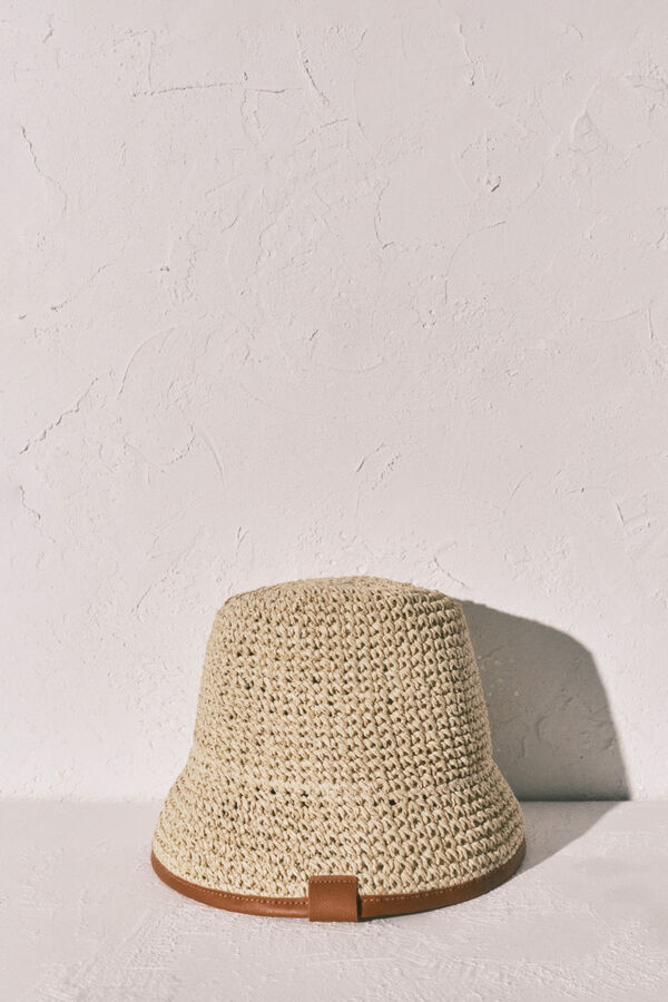 Women'secret Sombrero bucket beige caf&eacute;