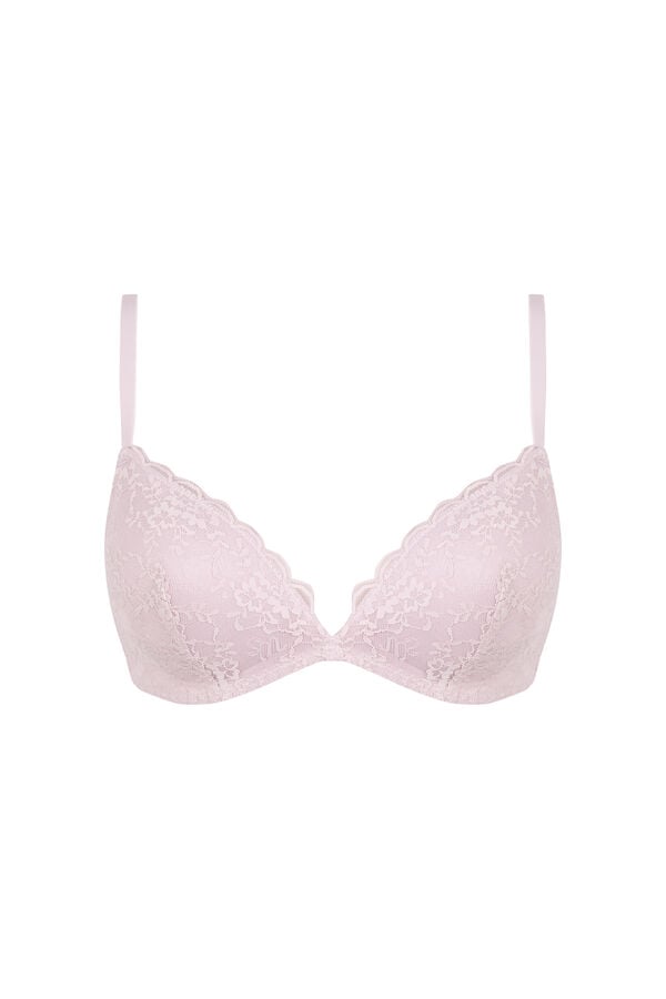 Womensecret Brasier triangular de encaje rosa CHARMING rosa