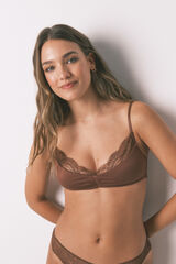Women'secret LOVELY brasier triangular marrón café