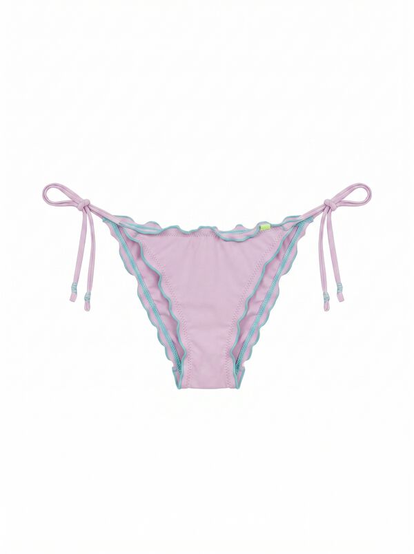 HI&BYE Panty de bikini brasile&ntilde;o con tiras lila morado/lila