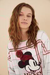 Womensecret Pijama polar 3D Mickey Mouse gris