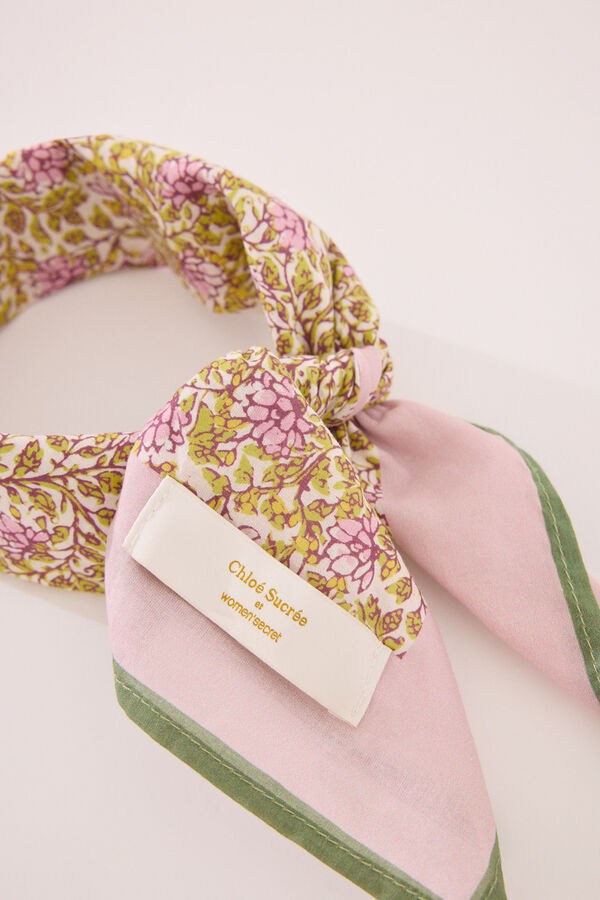 Womensecret Pañuelo de flores cuello estampado