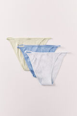 Women'secret Pack 3 panties cl&aacute;sicas de algod&oacute;n con corazones blanco