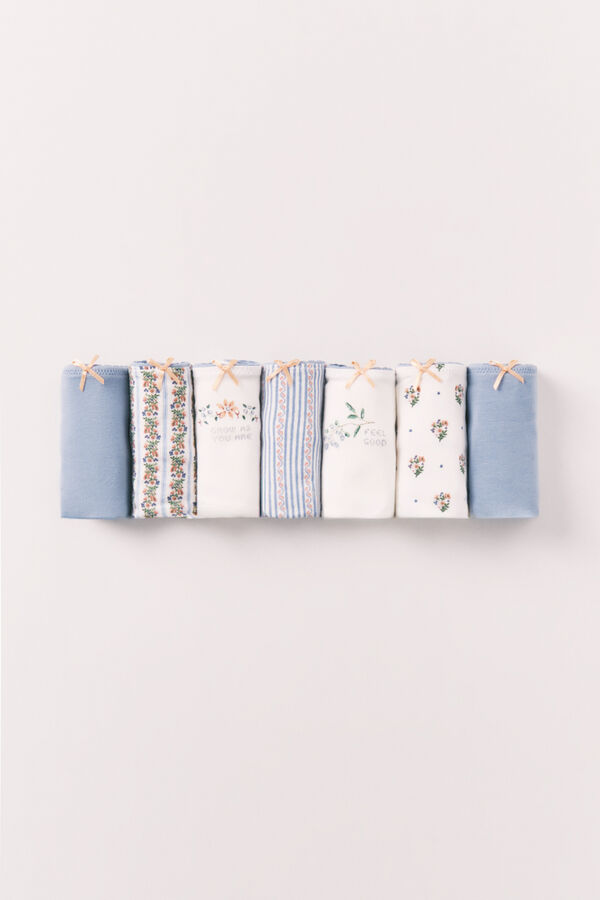 Women'secret Pack 7 panties brasile&ntilde;as de algod&oacute;n mix estampado estampado