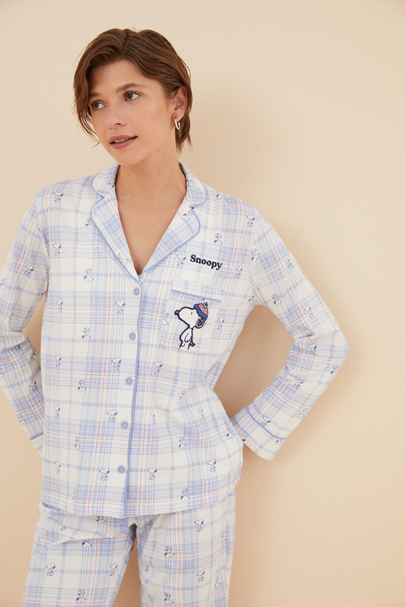 Pijama camisera 100 algodon Snoopy Ropa de dormir y homewear de mujer WomenSecret MX