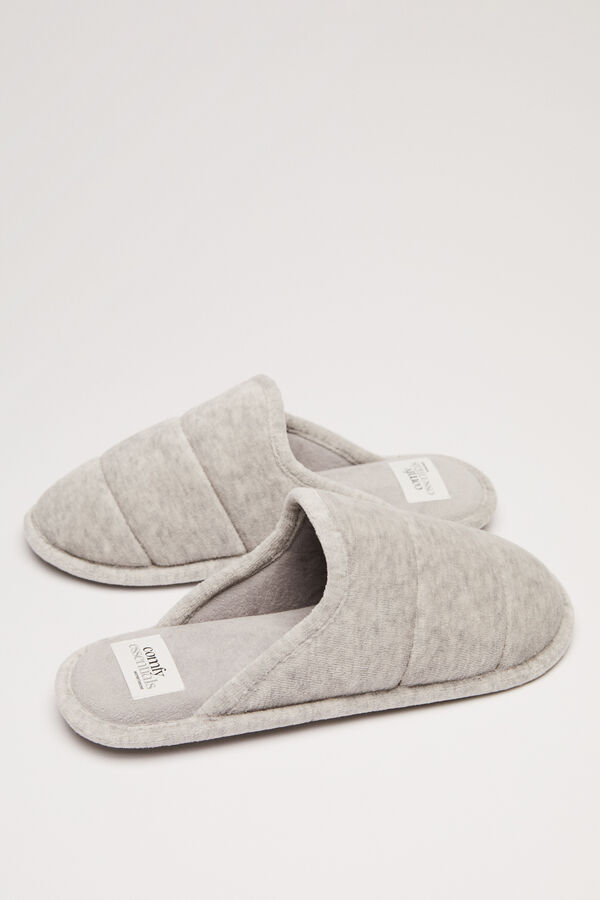 Womensecret Zapatillas casa acolchadas gris gris