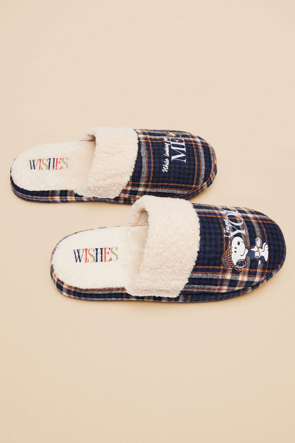 Womensecret Pantuflas casa Snoopy Sherlock kaki