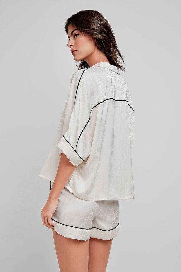 Gisela pijama corta beige