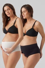 Mamalicious Panties premam&aacute; de algod&oacute;n org&aacute;nico negro
