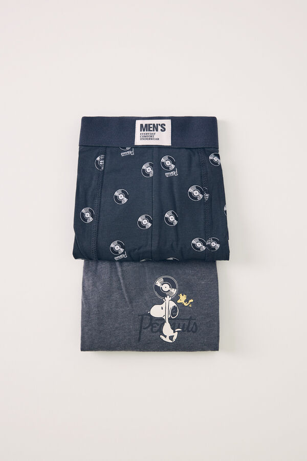 Womensecret Pack 2 calzones bóxer algodón Snoopy gris