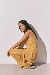 Women'secret T&uacute;nica larga abierta de crochet multicolor estampado