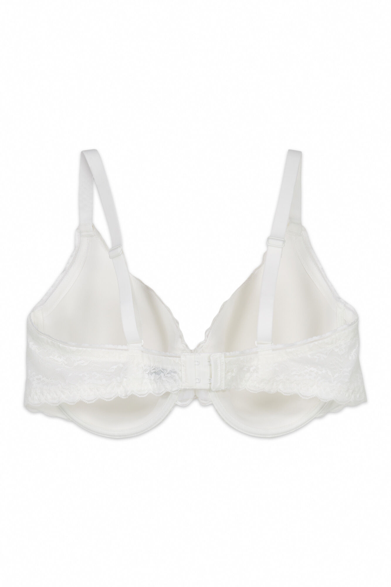 Women'secret Brasier cl&aacute;sico con relleno de encaje blanco BEAUTIFUL