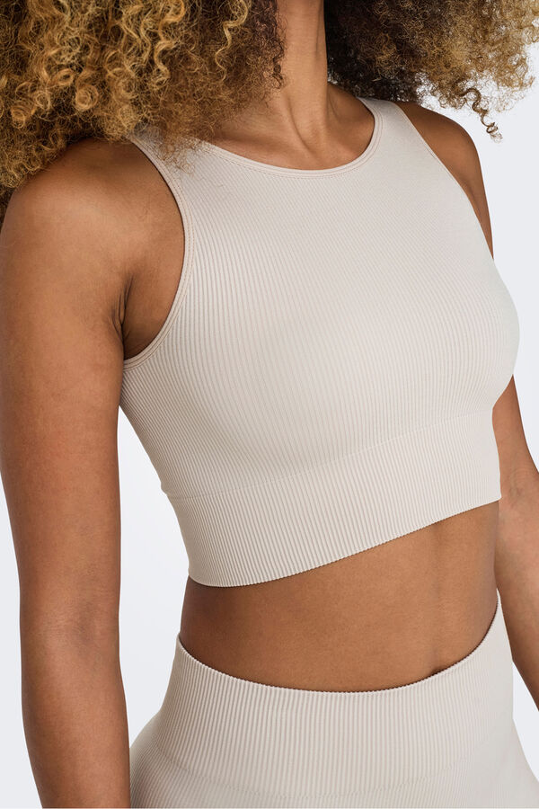 Only Play Brasier deportivo sin costuras con tirantes. gris