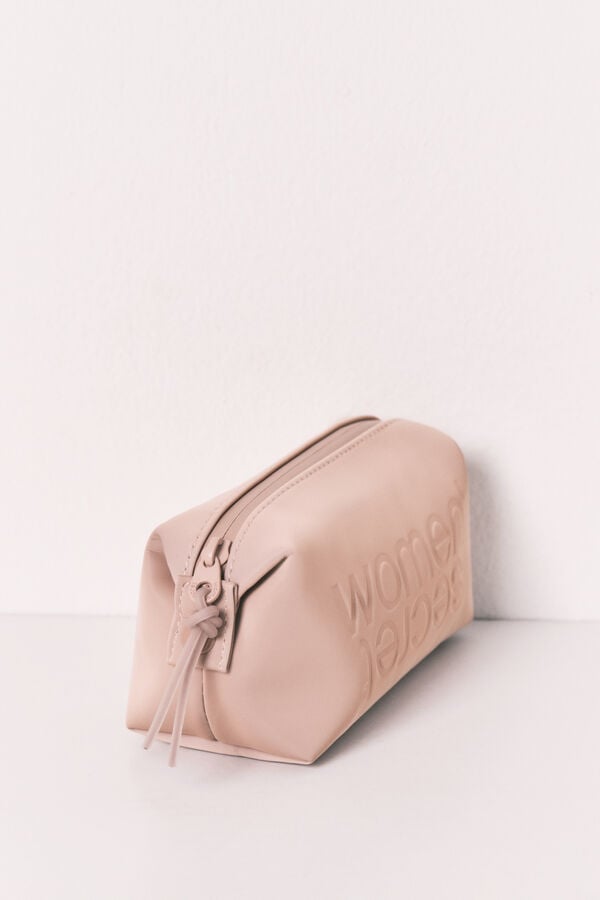 Women'secret Neceser peque&ntilde;o de goma marr&oacute;n nude